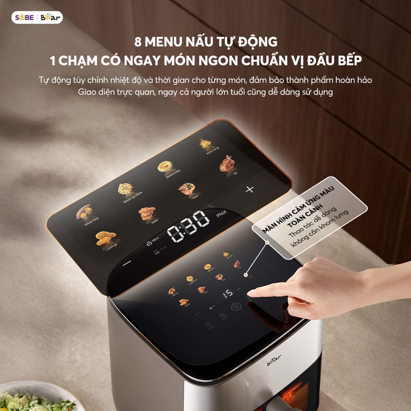 [SALE 20/10] Nồi chiên không dầu Bear 6.2L AF-5H20J75